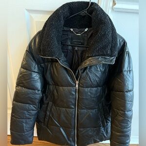 SANCTUARY Black Puffer Jacket